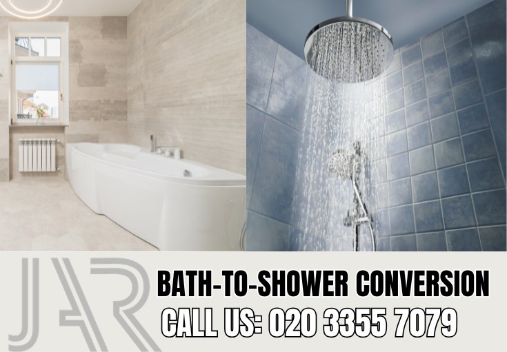 Bath to Shower Conversion by Greenwich Bathroom Fitters
