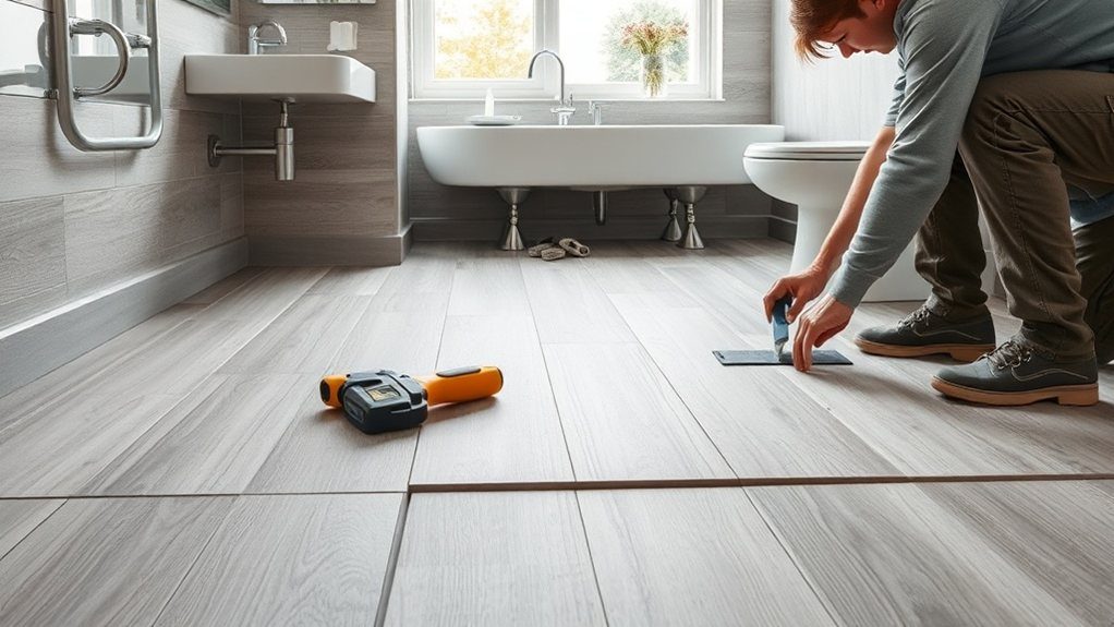 Bathroom Flooring Installation in Greenwich